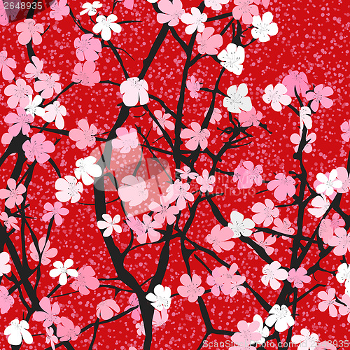 Image of Spring theme floral background