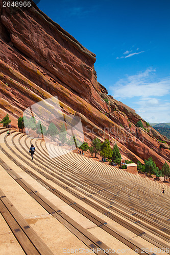 Image of Famous Red Rocks Amphitheater in  Denver