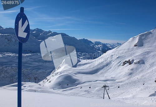 Image of Very steep sloupe in a sunny day