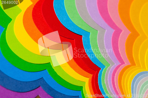 Image of Abstract colorful background from paper sheets