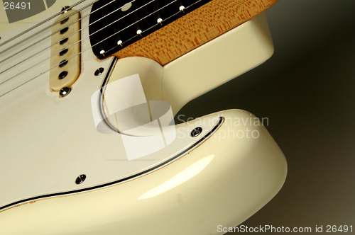 Image of white guitar