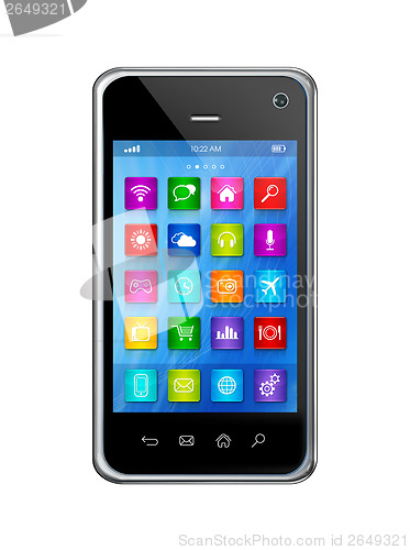 Image of Smartphone Touchscreen HD - apps icons interface