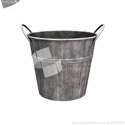 Image of Empty Metal Bucket