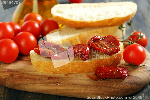 Image of Ciabatta with sun dried tomatoes.
