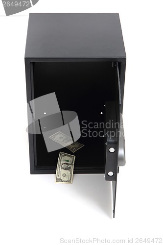 Image of empty safe without money 