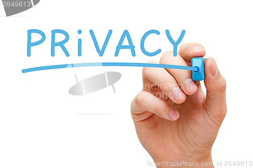 Image of Privacy Blue Marker