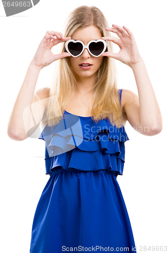 Image of Fashion woman with sunglasses