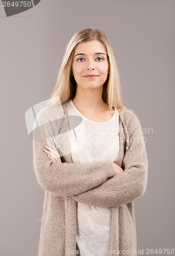 Image of Beautiful woman smiling