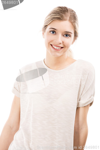 Image of Beautiful girl smiling