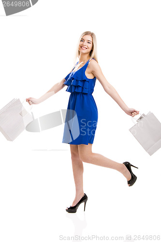 Image of Beautiful woman shopping