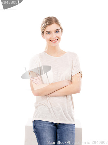 Image of Beautiful girl smiling