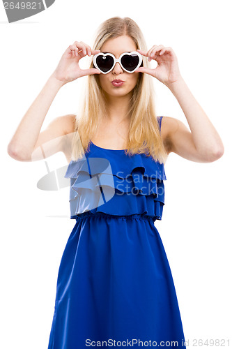 Image of Fashion woman with sunglasses