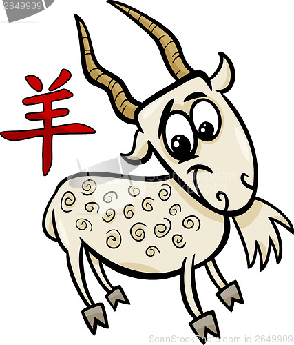 Image of goat chinese zodiac horoscope sign