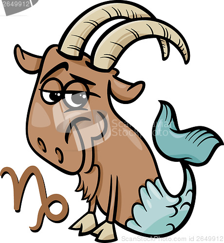 Image of capricorn or the sea goat zodiac sign