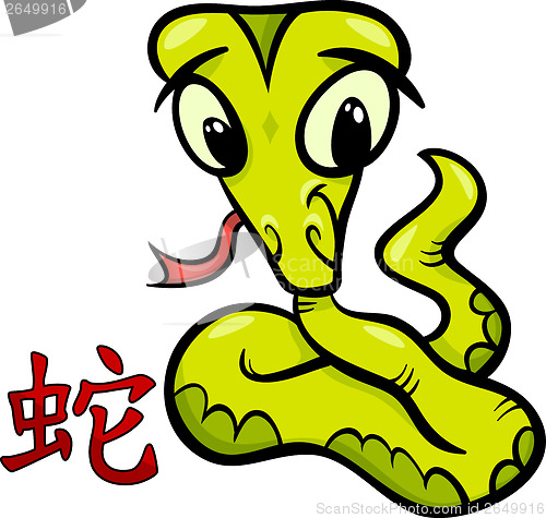 Image of snake chinese zodiac horoscope sign