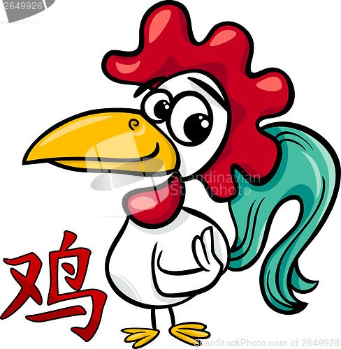 Image of rooster chinese zodiac horoscope sign