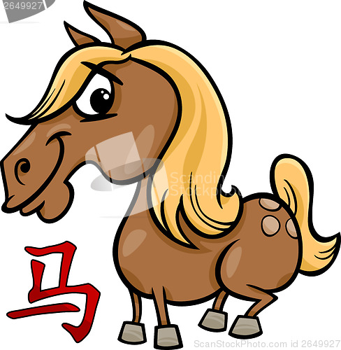 Image of horse chinese zodiac horoscope sign