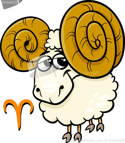 Image of aries or the ram zodiac sign