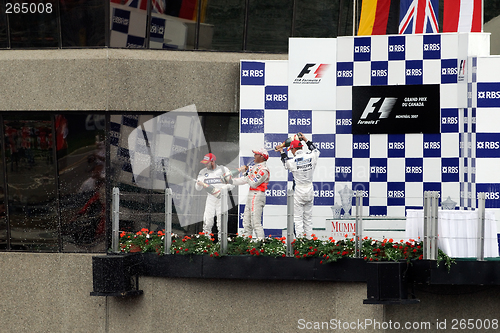 Image of Montreal Formula 1 Winners Podium
