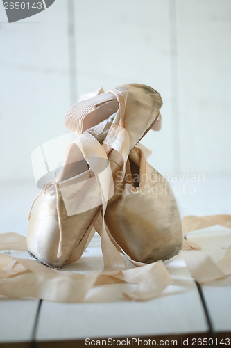 Image of Posed Pointe Shoes in Natural Light 