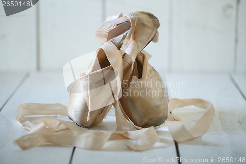 Image of Posed Pointe Shoes in Natural Light 