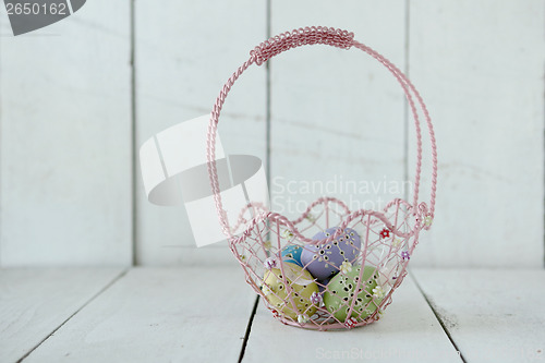 Image of Easter Holiday Themed Still Life Scene in Natural Light