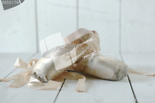 Image of Posed Pointe Shoes in Natural Light 