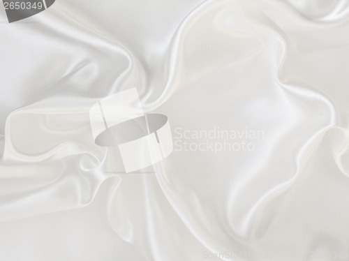 Image of Smooth elegant white silk can use as wedding background