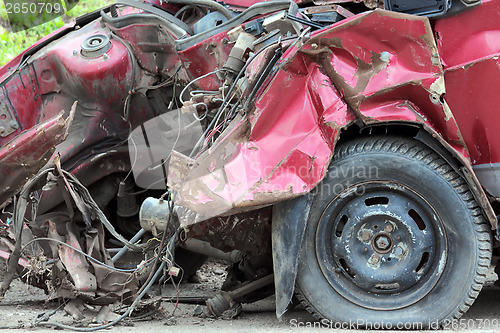 Image of car after crash