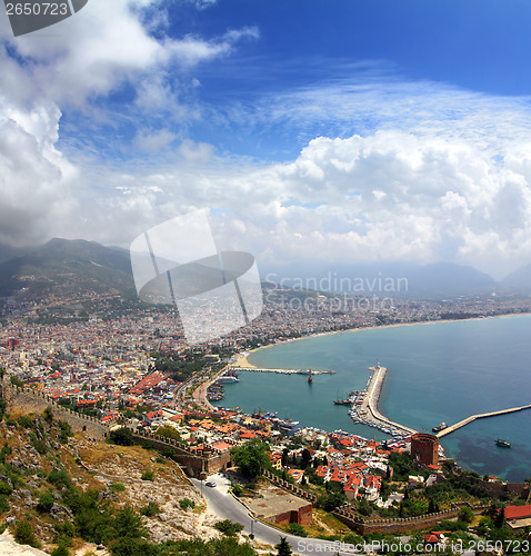 Image of Alanya Turkey landscape from fortress