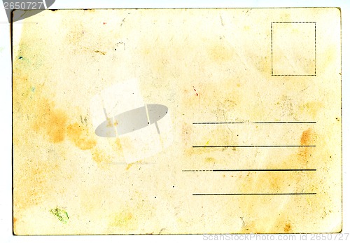 Image of old empty postcard 