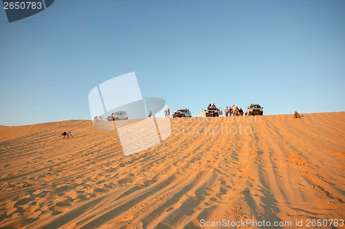 Image of Tourists in Sahara