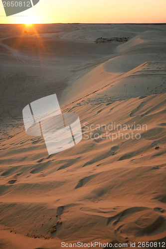 Image of Big sand dunes in Sahara