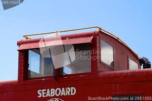 Image of upper cabin of train caboose