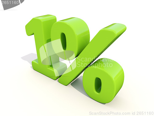 Image of 1% percentage rate icon on a white background