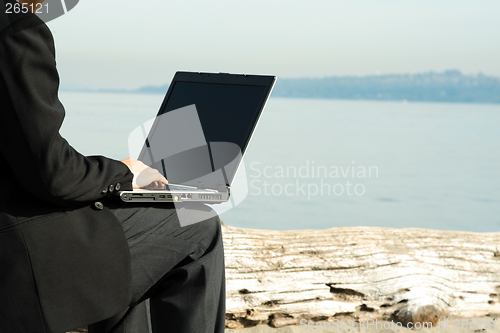 Image of Working businessman