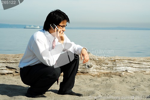 Image of Talking businessman