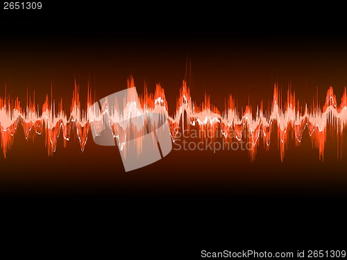 Image of Electronic sine sound or audio waves. EPS 10