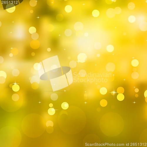 Image of Glittery yellow Christmas background. EPS 10