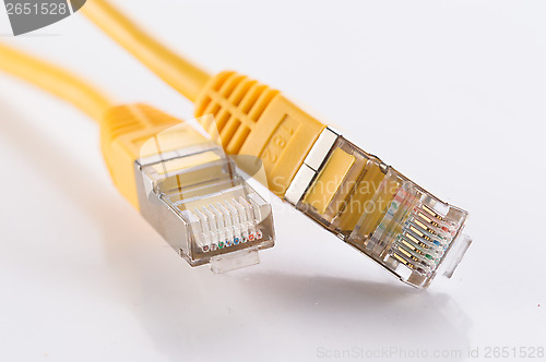 Image of Yellow FTP cable