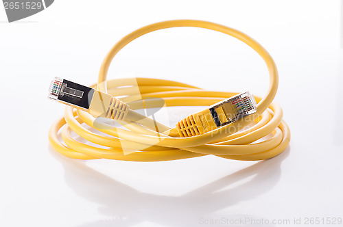 Image of Yellow FTP cable