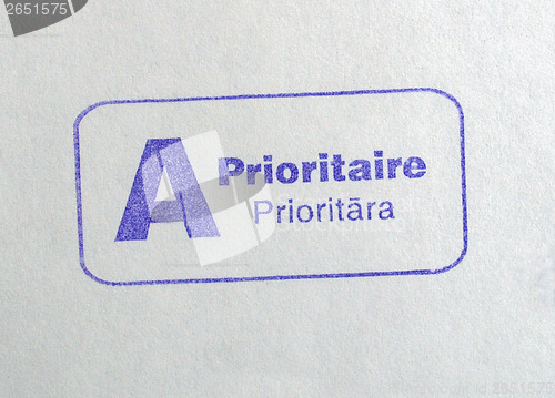 Image of Priority mail postmark