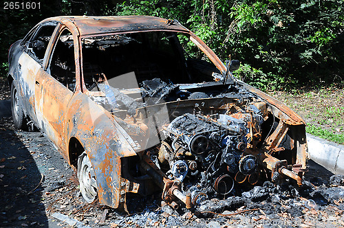 Image of Burnt Car