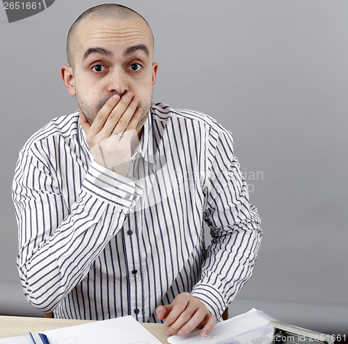 Image of Man at desk