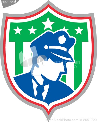 Image of Security Guard Police Officer Shield