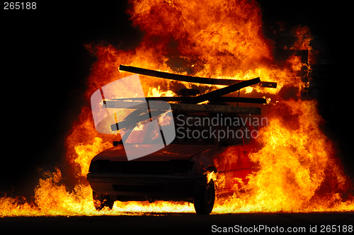 Image of Car and fire