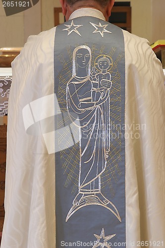 Image of Golden embroidered Church vestments