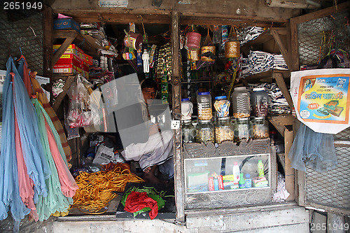 Image of Old grocery store in a rural place in Basanti, West Bengal, India