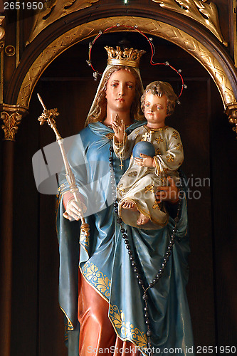 Image of Blessed Virgin Mary with baby Jesus