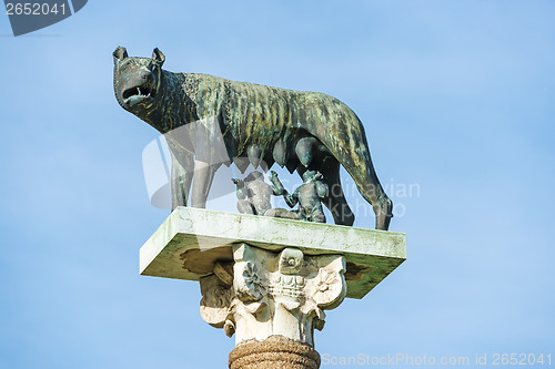 Image of Wolf with Romulus and Remus